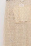 SWAYING/KNIT hollow eyelet long-sleeved top (two pieces) SW24SS1T54 apricot PS76